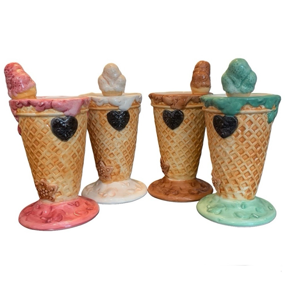 Jay Import Ice Cream Cone Cups With Spoons